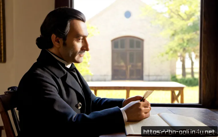 토크빌과 미국 민주주의 - Photorealistic historical study scene inspired by Tocqueville’s observations of American democracy, ...